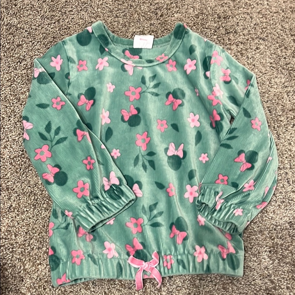 Disney Minnie Mouse Green Top